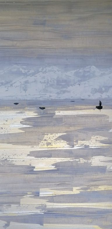 2024 70x60 cm Acryl/Canvas Der See II